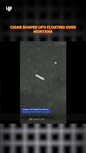 Cigar shaped UFO Caught On Camera Floating over Montana! #shorts #lab360 #alien