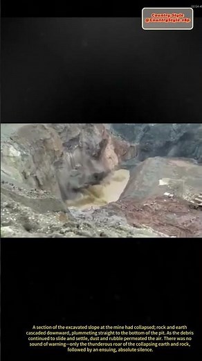 Mining Site Incident: Slope Collapse and Rockfall
