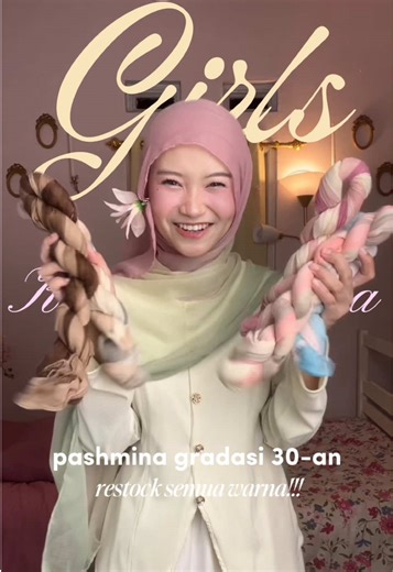 Restock Pashmina Viscose Gradasi Semua Warna