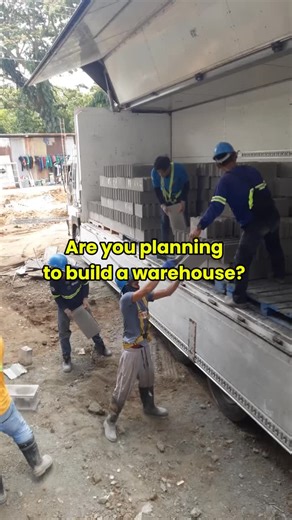 Smart Masonry™ for Warehouses. Build faster, stronger, and cleaner. Our reinforced dry-stack system cuts construction time, reduces labor, and gives you plumb, ready-to-paint walls that last. 📞 0919-286-0705 / 0992-716-3755 / 0969-639-6542 #smartmasonry #warehouse #construction #building #hollowblocks #engineering #dreamhouse | SMART Masonry