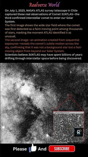 A Comet From Another Star System… Captured on July 1, 2025 ✨ #universe #spaceexploration #space