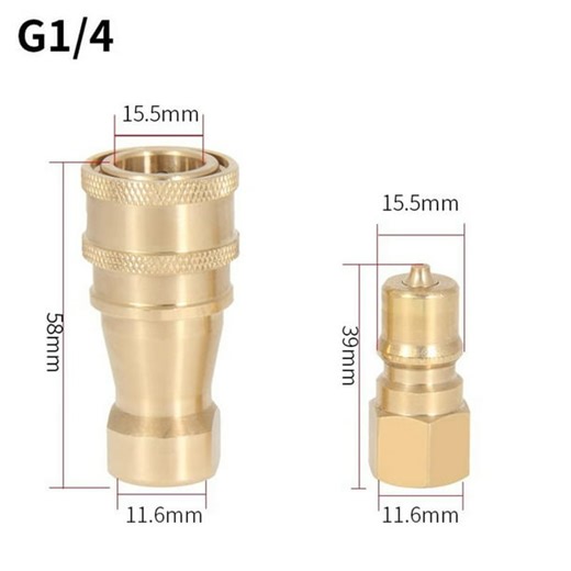 Efficient And Secure Hydraulic Quick Connectors Full Copper Hydraulic Quick Pipe Joint High Pressure Water Pipes - Walmart.ca