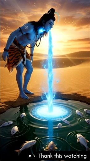 Lord Shiva Drank Poison to Save Fish | Snake’s Devotion | Divine Miracle Story | 8K AI Video