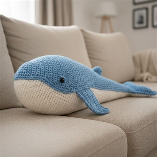 Amigurumi Dolphin Crochet Pattern: Walter the Whale Plush Toy (PDF Pattern) - Etsy