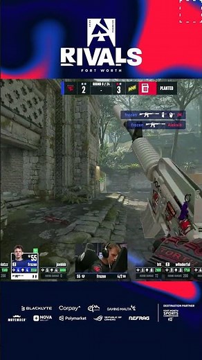 1v3 MIRACLE — frozen WINS WITH SNEAKY DEFUSE #blast #Rivals #cs #cs2