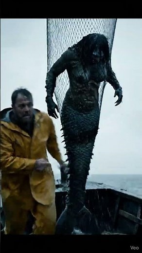 scariest creature caught by fisherman. #mermaids #horror #sirens #scary