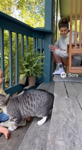 Cat saves toddler from addiction | Robbie The Problem Cat