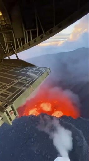 They Dropped a Giant Dry Ice Cube Into a Volcano