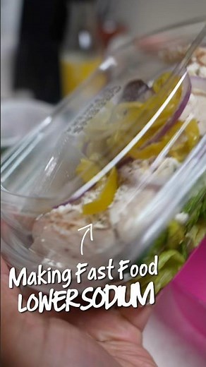 Making Fast Food Lower Sodium: Panera Salad 🥗