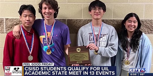 CSISD students qualify for UIL Academic State Meet in 13 events