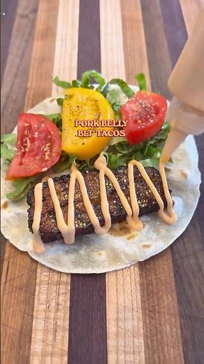 The Best Smoked Pork Belly BLT Tacos Recipe #bbq Shorts #tacos