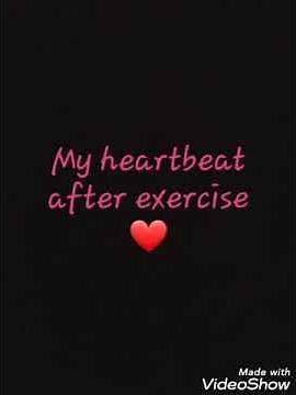 Female heartbeat after exercise