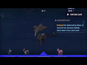 How to get the Alien Queen Goat in Waste Of Space! Goat Simulator Waste Of Space