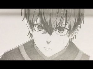 Drawing Anime (Shading) | Killua Zoldyck (Blue Lock) ブルーロック 潔 世一 いさぎよいち 描いてみた 仕上げ