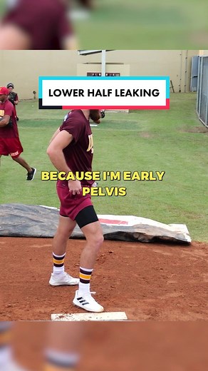 Preventing leaking and presetting foot on the rubber #robbyrow #baseball