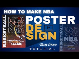How to make NBA Poster Design Made Easy with Canva for FREE | Basketball Poster Design