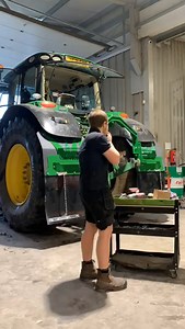 Fitting mudguards to customers John Deere #johndeere #agriweld #tractor #farm #agriculture | Agriweld Ltd