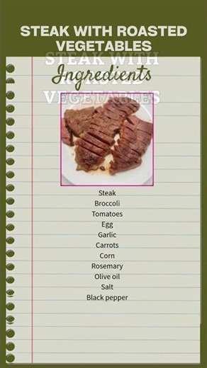 Steak with Roasted Vegetables