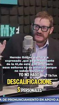 I’m very struck by Juan Ignacio Zavala’s aggression toward Hernán Gómez