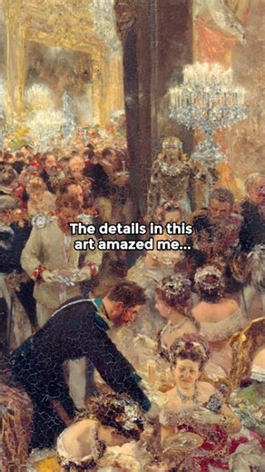 "The Ball Supper" by Adolph Menzel (1878) #art #painting #history