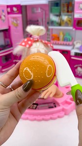 Doll Eating Time Relaxing Toy Unboxing & ASMR #shorts | Bibi Paper Ideas