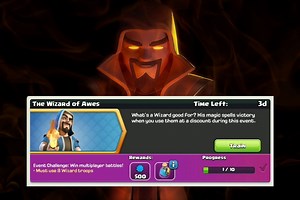 The Wizard of Awes challenge in Clash of Clans: Information, rewards, and more