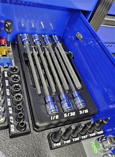 Long Hex Socket Organizer | Magnetic Base Version 2 Tray | Fits Pittsburgh 7-piece SAE & Metric Sets | #67889 (SAE) #67890 (metric) - Etsy