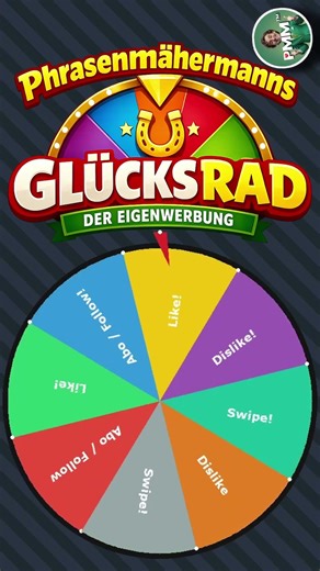 👍🏽 - Glücksrad der Eigenwerbung!!! #comedy #eigenwerbung