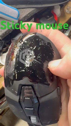 Sticky gaming mouse restoration #cleaning #restoration #sticky #gaming #mouse #oil #alcohol #cleaner
