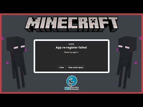 How To Fix Minecraft Bedrock App re-register failed Error?