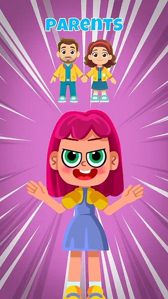 Family Words for Kids! 👨‍👩‍👧 Learn Parents, Cousins & More | Comy Zomy #Shorts