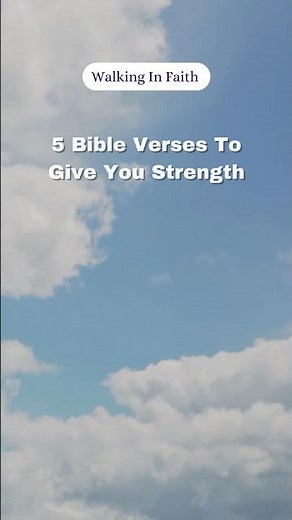 God Give Me Strength. 5 Bible verses to meditate on to help encourage and build your strength in God