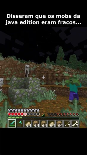 Disseram que os Mobs da Java Edition Eram Fracos... 😭 #minecraft