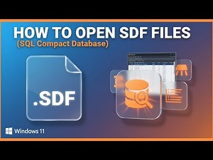 How to Open SDF Files (SQL Server Management Studio)