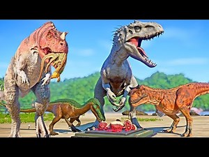 Jurassic World Cretaceous Dinosaurs Fighting - Carnotaurus Toro, Indominus REX, Baryonyx & Trex