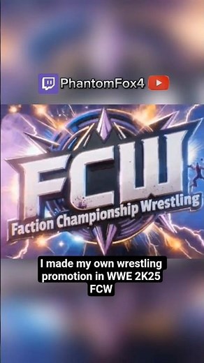 I made my own wrestling promotion #wwe2k25 #wwe #wrestlinggame #wrestling #fcw #gaming #caw