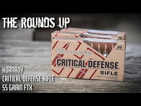The Rounds Up - Hornady Critical Defense RIfle 55 Grain FTX Testing and Review