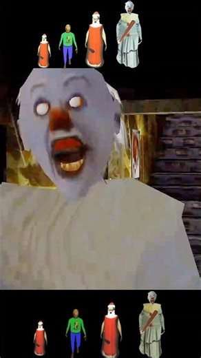 Santa Pennywise Granny Grandpa || Samll to Large || Funny Christmas vs Pennywise Game 😬😮 #shorts