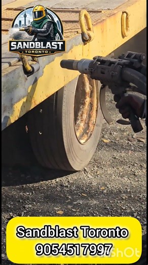 Trailer Sandblasting King City | Rust Removal Before After #rustremoval