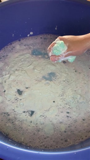 Happy Friday everyone 💙✨ Part 2 is here — and it’s all about those fresh, bubbly vibes! 🫧🧽 Our beautiful blue and green soaps are bringing cool, clean, and oh-so-refreshing energy today. With some wonderful scrub gloves to add.✨🫧 #asmrvideo #asmrsoap #soaplovers #asmrspongesqueezing #cleanvibes