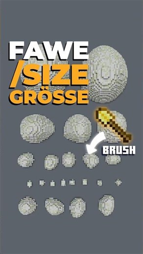 FAWE /size Size 📏 #minecraft #building