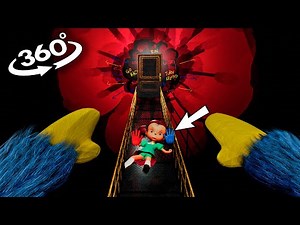 VR 360° YOU HUGGY WUGGY and you are LIVE in Poppy Playtime!