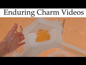 Installing A Schluter Corner Shower Bench