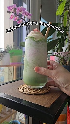 How To Make A Sakura Matcha Frappuccino