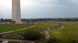 Was that the largest crowd ever on the National Mall for the Fourth? Maybe. Maybe not.
