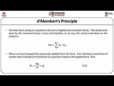 M-02. d‘Alembert’s Principle and Lagrange’s Equations