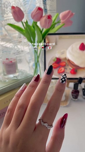 Checkerboard Nails Tutorial | Kutek Brasov 101
