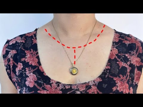 Brilliant way to Reduce a Wide Neckline: Sewing Tricks 🤩