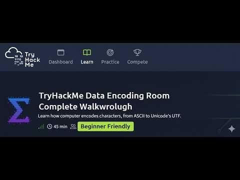 Data Encoding TryHackMe Writeup | ASCII to Unicode UTF Full Walkthrough