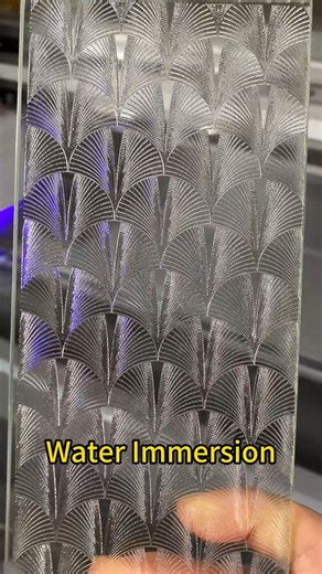 Our UV Glass Etching Machine finishes a patterned glass in just 5 minutes. Faster, cleaner, and more stable than traditional methods. Perfect for large-scale production of doors, partitions, and shower glass.” | BanShen | Facebook